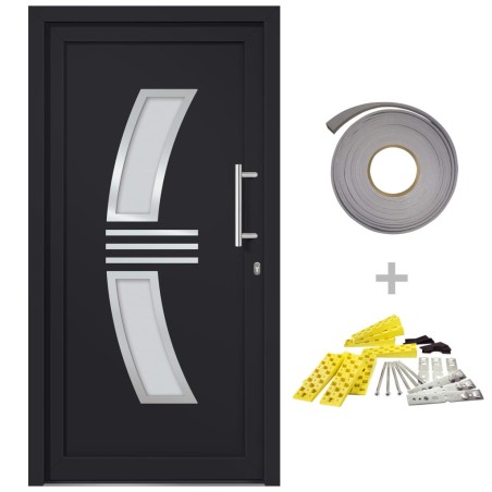 vidaXL Porta di Ingresso Antracite 98x208 cm