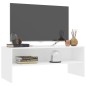 Mobile TV Bianco 100x40x40 cm in Truciolato Mobile TV Bianco 100x40x40 cm in Truciolato