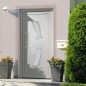 vidaXL Porta di Ingresso Bianca 108x208 cm vidaXL Porta di Ingresso Bianca 108x208 cm