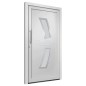 vidaXL Porta di Ingresso Bianca 108x208 cm vidaXL Porta di Ingresso Bianca 108x208 cm