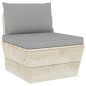 vidaXL Set Divani da Giardino su Pallet 6 pz con Cuscini Legno Abete