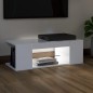 Mobile Porta TV con Luci LED Bianco 90x39x30 cm Mobile Porta TV con Luci LED Bianco 90x39x30 cm