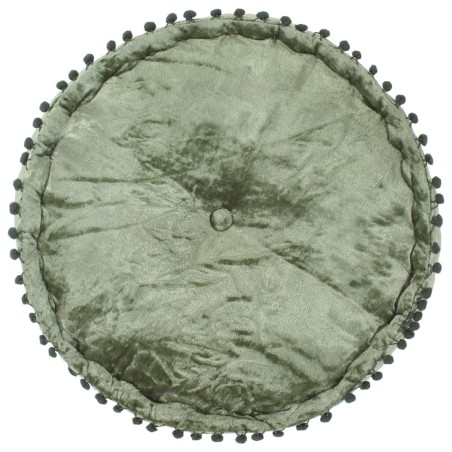 vidaXL Pouf Rotondo in Velluto 40x20 cm Verde