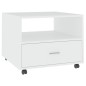 Tavolino da Salotto Bianco 55x55x45 cm in Legno Multistrato