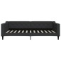 vidaXL Letto da Giorno Nero 100x200 cm in Tessuto vidaXL Letto da Giorno Nero 100x200 cm in Tessuto