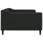 vidaXL Letto da Giorno Nero 100x200 cm in Tessuto vidaXL Letto da Giorno Nero 100x200 cm in Tessuto
