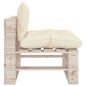 vidaXL Poltrona Centrale da Giardino Pallet con Cuscini Legno di Pino vidaXL Poltrona Centrale da Giardino Pallet con Cuscini Legno di Pino