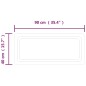 Specchio da Bagno con Luci LED 40x90 cm Specchio da Bagno con Luci LED 40x90 cm
