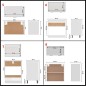 vidaXL Set Armadi da Cucina 8 pz Bianco Lucido in Truciolato vidaXL Set Armadi da Cucina 8 pz Bianco Lucido in Truciolato