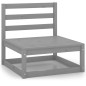 vidaXL Set Divani da Giardino 8 pz Grigi in Legno Massello di Pino vidaXL Set Divani da Giardino 8 pz Grigi in Legno Massello di Pino