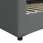 vidaXL Letto da Giorno Grigio 90x200 cm in Tessuto vidaXL Letto da Giorno Grigio 90x200 cm in Tessuto