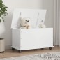 vidaXL Cassapanca con Ruote ALTA Bianca 73x39,5x44 cm Massello di Pino vidaXL Cassapanca con Ruote ALTA Bianca 73x39,5x44 cm Massello di Pino