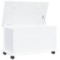 vidaXL Cassapanca con Ruote ALTA Bianca 73x39,5x44 cm Massello di Pino vidaXL Cassapanca con Ruote ALTA Bianca 73x39,5x44 cm Massello di Pino