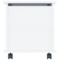 vidaXL Cassapanca con Ruote ALTA Bianca 73x39,5x44 cm Massello di Pino vidaXL Cassapanca con Ruote ALTA Bianca 73x39,5x44 cm Massello di Pino