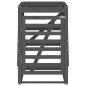 vidaXL Copribidone Grigio 84x90x128,5 cm in Legno Massello di Pino vidaXL Copribidone Grigio 84x90x128,5 cm in Legno Massello di Pino