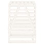 vidaXL Copribidone Bianco 84x90x128,5 cm in Legno Massello di Pino