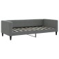 vidaXL Letto da Giorno Grigio Scuro 90x190 cm in Tessuto vidaXL Letto da Giorno Grigio Scuro 90x190 cm in Tessuto