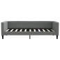 vidaXL Letto da Giorno Grigio Scuro 90x190 cm in Tessuto vidaXL Letto da Giorno Grigio Scuro 90x190 cm in Tessuto
