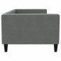 vidaXL Letto da Giorno Grigio Scuro 90x190 cm in Tessuto vidaXL Letto da Giorno Grigio Scuro 90x190 cm in Tessuto