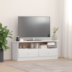 vidaXL Mobile TV con Cassetti ALTA Bianco 100x35x41cm Massello di Pino