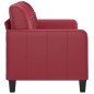 vidaXL Divano a 2 Posti Rosso Vino 140 cm in Similpelle vidaXL Divano a 2 Posti Rosso Vino 140 cm in Similpelle