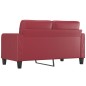 vidaXL Divano a 2 Posti Rosso Vino 140 cm in Similpelle vidaXL Divano a 2 Posti Rosso Vino 140 cm in Similpelle