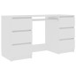 vidaXL Scrivania Bianca 140x50x77 cm in Legno Multistrato vidaXL Scrivania Bianca 140x50x77 cm in Legno Multistrato