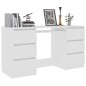 vidaXL Scrivania Bianca 140x50x77 cm in Legno Multistrato vidaXL Scrivania Bianca 140x50x77 cm in Legno Multistrato