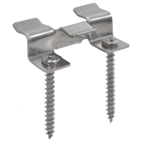 vidaXL Clip per Decking 100 pz con 200 Viti in Acciaio Inossidabile 