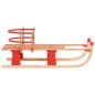 vidaXL Slittino Pieghevole con Schienale in Legno 119 cm vidaXL Slittino Pieghevole con Schienale in Legno 119 cm