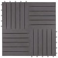 vidaXL Pannelli Decking 10 pz Grigio Slavato 30x30cm Massello d'Acacia vidaXL Pannelli Decking 10 pz Grigio Slavato 30x30cm Massello d'Acacia