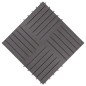 vidaXL Pannelli Decking 10 pz Grigio Slavato 30x30cm Massello d'Acacia vidaXL Pannelli Decking 10 pz Grigio Slavato 30x30cm Massello d'Acacia