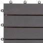 vidaXL Pannelli Decking 10 pz Grigio Slavato 30x30cm Massello d'Acacia vidaXL Pannelli Decking 10 pz Grigio Slavato 30x30cm Massello d'Acacia