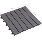 vidaXL Pannelli Decking 10 pz Grigio Slavato 30x30cm Massello d'Acacia vidaXL Pannelli Decking 10 pz Grigio Slavato 30x30cm Massello d'Acacia