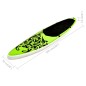 vidaXL Set Tavola Gonfiabile da SUP 305x76x15 cm Verde vidaXL Set Tavola Gonfiabile da SUP 305x76x15 cm Verde