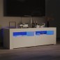 vidaXL Mobile Porta TV con Luci LED Bianco 120x35x40 cm vidaXL Mobile Porta TV con Luci LED Bianco 120x35x40 cm