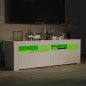 vidaXL Mobile Porta TV con Luci LED Bianco 120x35x40 cm vidaXL Mobile Porta TV con Luci LED Bianco 120x35x40 cm