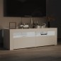 vidaXL Mobile Porta TV con Luci LED Bianco 120x35x40 cm vidaXL Mobile Porta TV con Luci LED Bianco 120x35x40 cm