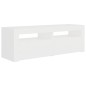vidaXL Mobile Porta TV con Luci LED Bianco 120x35x40 cm vidaXL Mobile Porta TV con Luci LED Bianco 120x35x40 cm