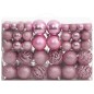 vidaXL Set Palline di Natale 111 pz Rosa in Polistirene vidaXL Set Palline di Natale 111 pz Rosa in Polistirene
