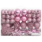 vidaXL Set Palline di Natale 111 pz Rosa in Polistirene vidaXL Set Palline di Natale 111 pz Rosa in Polistirene