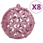 vidaXL Set Palline di Natale 111 pz Rosa in Polistirene vidaXL Set Palline di Natale 111 pz Rosa in Polistirene