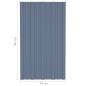 vidaXL Pannelli da Tetto 36 pz in Acciaio Zincato Grigio 80x45 cm vidaXL Pannelli da Tetto 36 pz in Acciaio Zincato Grigio 80x45 cm
