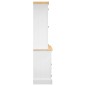 vidaXL Credenza Corona Bianca 112x43x196 cm in Legno Massello di Pino vidaXL Credenza Corona Bianca 112x43x196 cm in Legno Massello di Pino