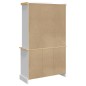 vidaXL Credenza Corona Bianca 112x43x196 cm in Legno Massello di Pino vidaXL Credenza Corona Bianca 112x43x196 cm in Legno Massello di Pino