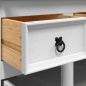 vidaXL Credenza Corona Bianca 112x43x196 cm in Legno Massello di Pino vidaXL Credenza Corona Bianca 112x43x196 cm in Legno Massello di Pino