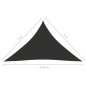 Parasole a Vela Tessuto Oxford Triangolare 3x3x4,24m Antracite Parasole a Vela Tessuto Oxford Triangolare 3x3x4,24m Antracite