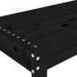 vidaXL Panca da Giardino Nera 110x38x45 cm Legno Massello di Pino vidaXL Panca da Giardino Nera 110x38x45 cm Legno Massello di Pino