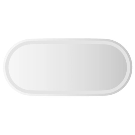 vidaXL Specchio da Bagno LED 80x35 cm Ovale