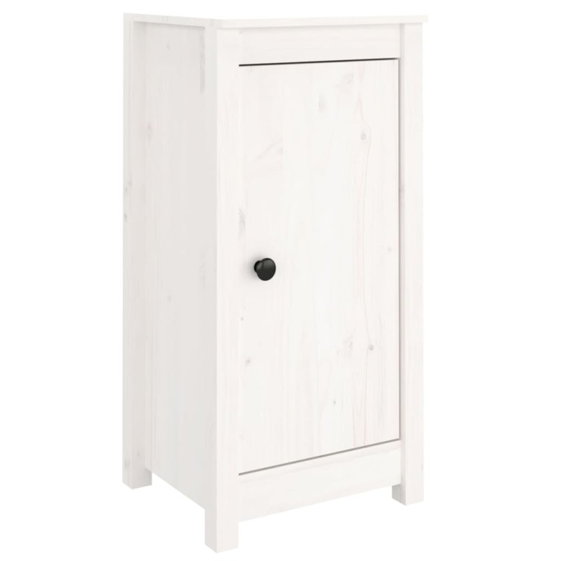 vidaXL Credenza Bianca 39x35x80 cm in Legno Massello di Pino vidaXL Credenza Bianca 39x35x80 cm in Legno Massello di Pino